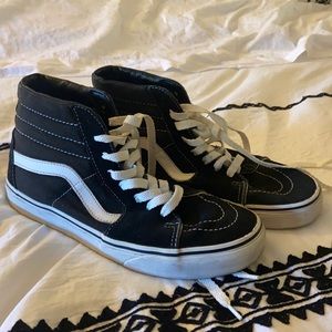 Womens Black Classic Hightop Vans